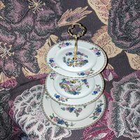 Cake Stand, Tiered Cupcake Server, China Macaroon Tea Party Gift For Mom, Housewarming | Etsy (US)