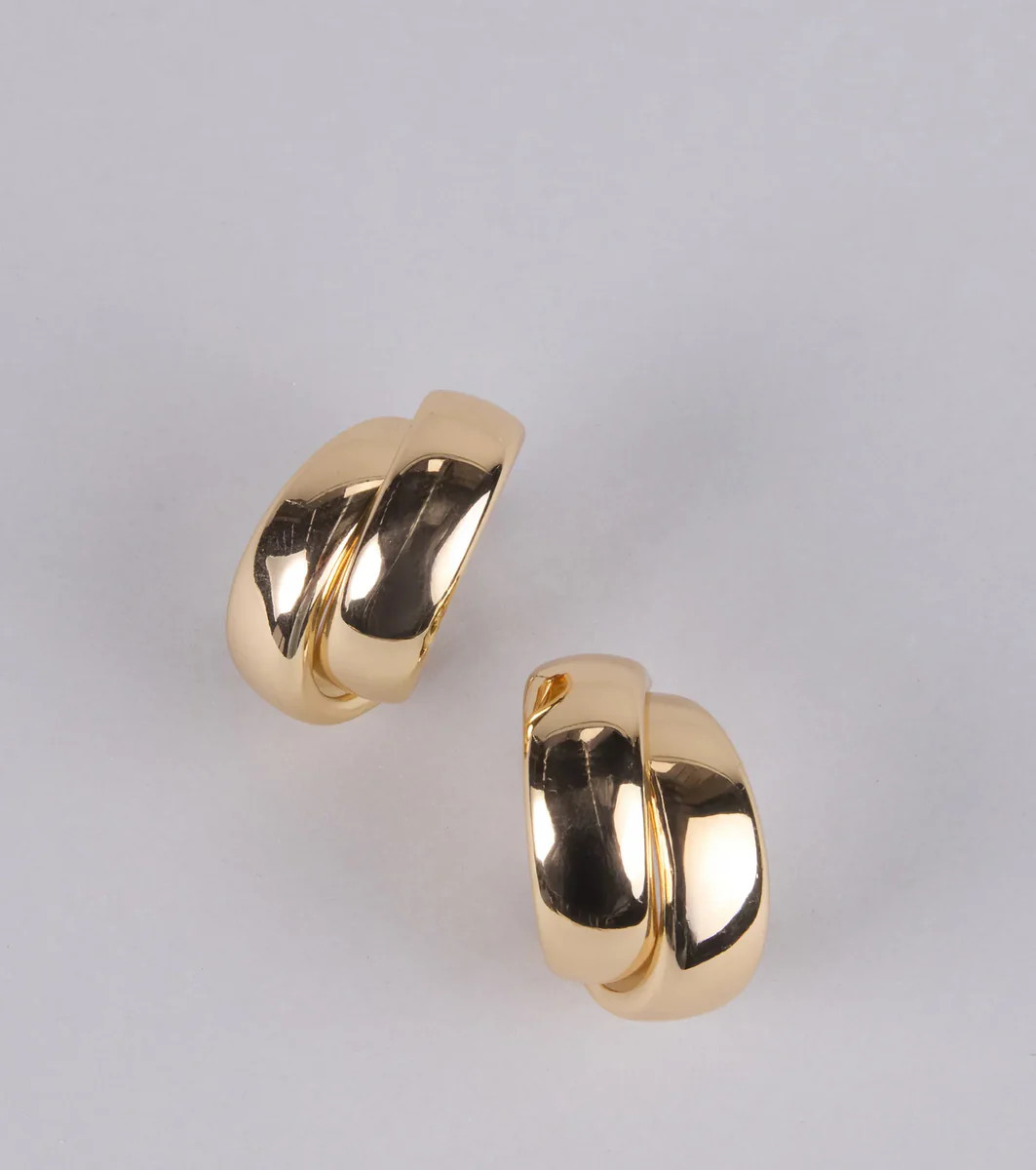 Twice The Shine Double Hoop Earrings | Windsor Stores