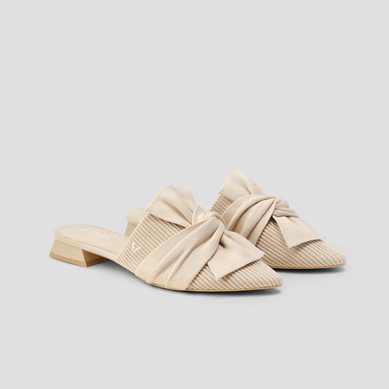 Pointed-Toe Knot Sandals (Yaffa) | VIVAIA