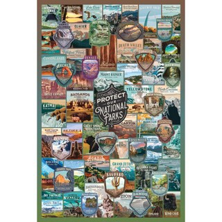 Lantern Press   Protect Our National Parks Collage Puzzle - 1,000 Piece | REI