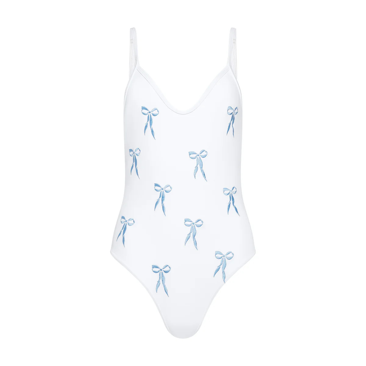 Lauren One-Piece With Embroidered Bows | Over The Moon