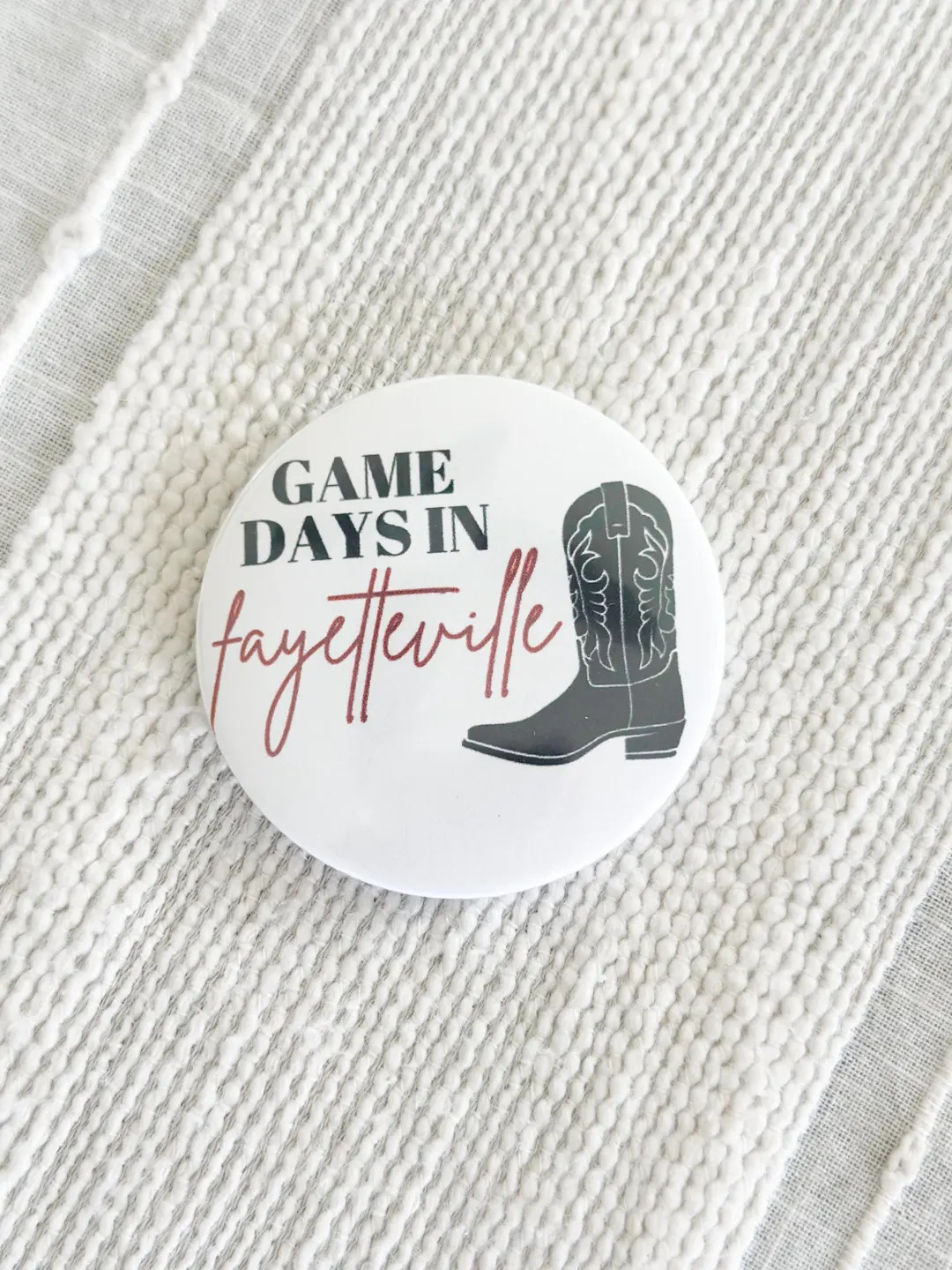 Arkansas Razorback Gameday Pin Arkansas Pin Gameday Button Woo Pig Game Day Accessories Pins Butt... | Etsy (US)