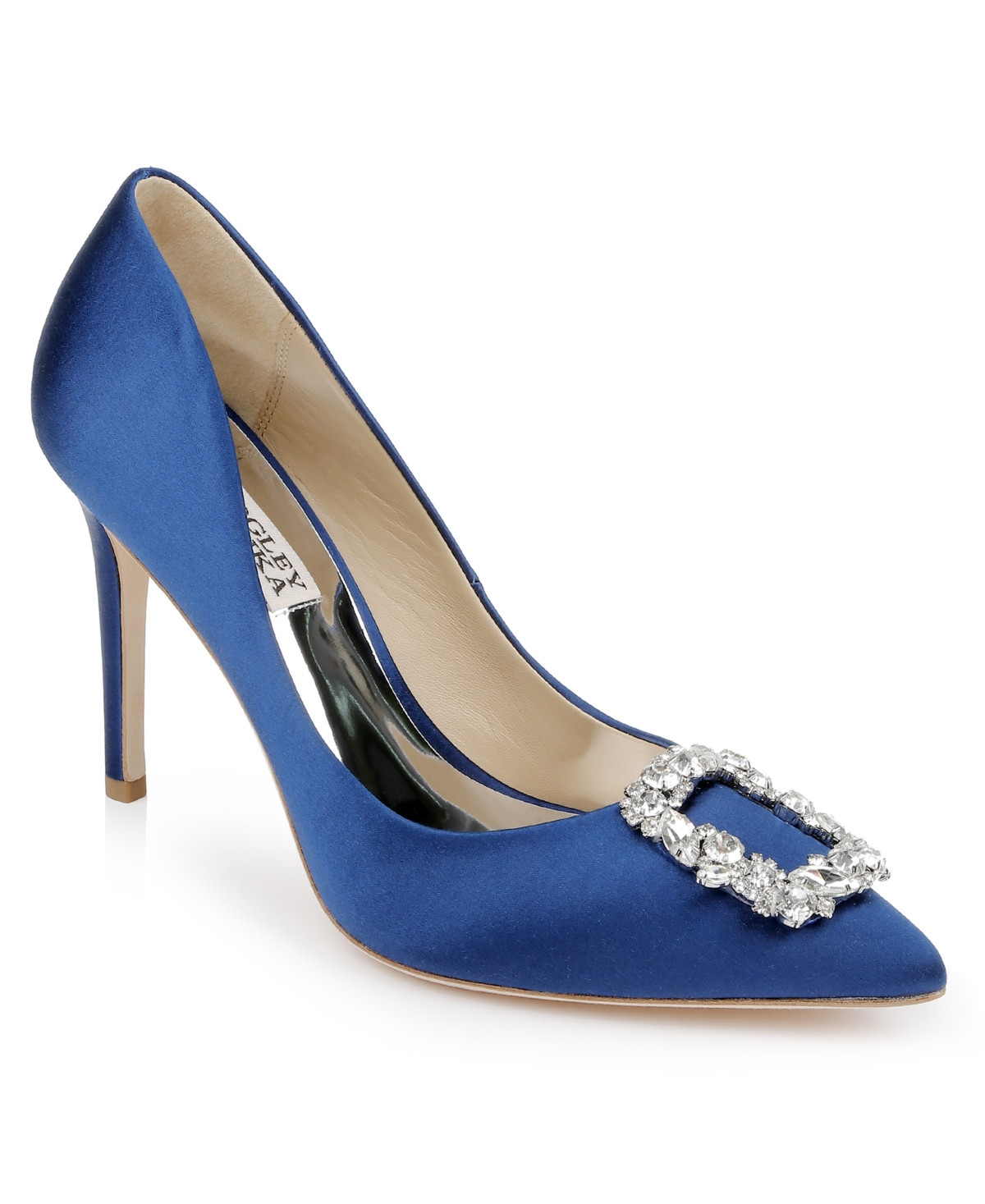 Badgley Mischka Women's Cher Evening Pumps - Blue Satin | Macy's