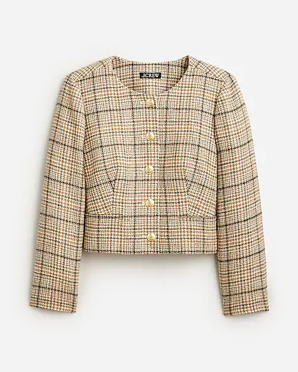 Louisa lady jacket in plaid English wool | J. Crew US