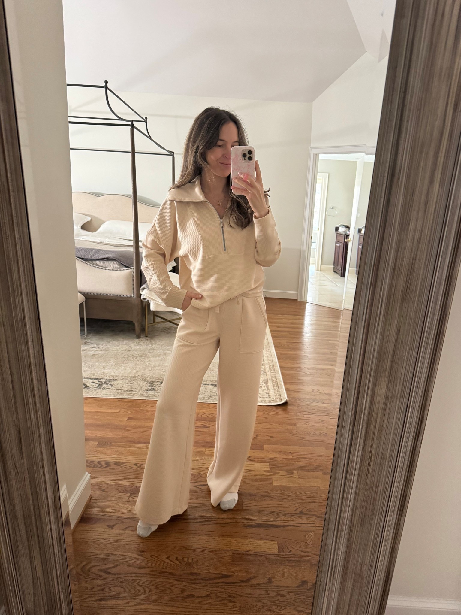 NEW @Spanx Air Essentials sets in a French Ribbed style! This may be my favorite yet. 

Loungewear, Spanx sets, air essentials outfits, travel outfits, everyday essentials 

#LTKootd #LTKmomlife #LTKOver40