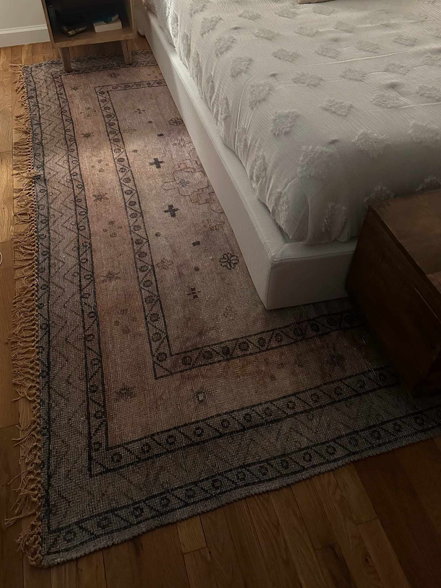 My new rug! It’s reversible too. Called the Azalea rug from west elm! 