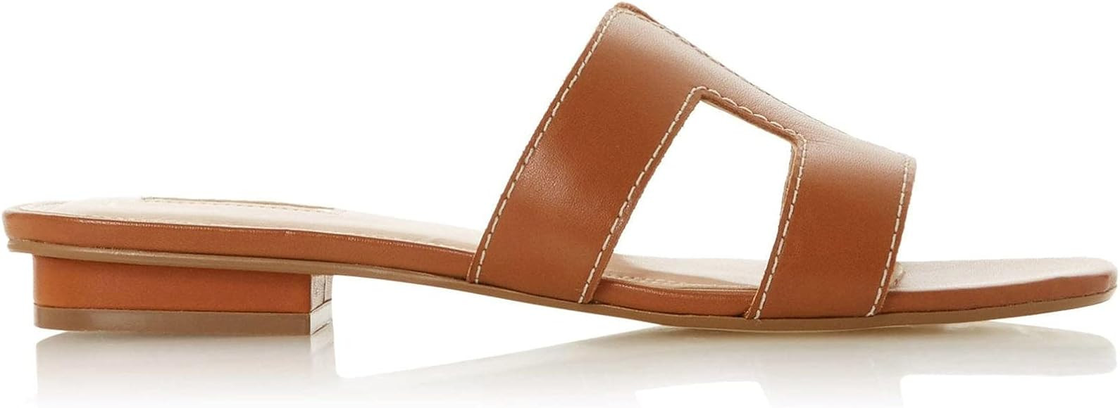 Dune Ladies Women's WF LOUPE Wide Fit Smart Slider Sandals Flat Heel Wide Fit | Amazon (UK)