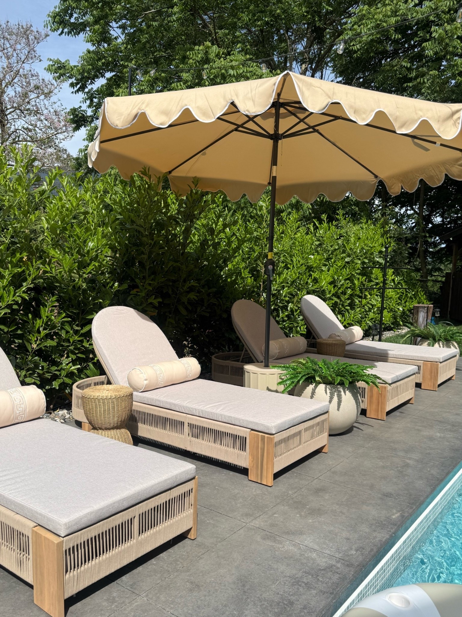 #ad Absolutely love our new loungers. Such a high end look, but so affordable! 
@Wayfair 
#wayfair #wayfairpartner