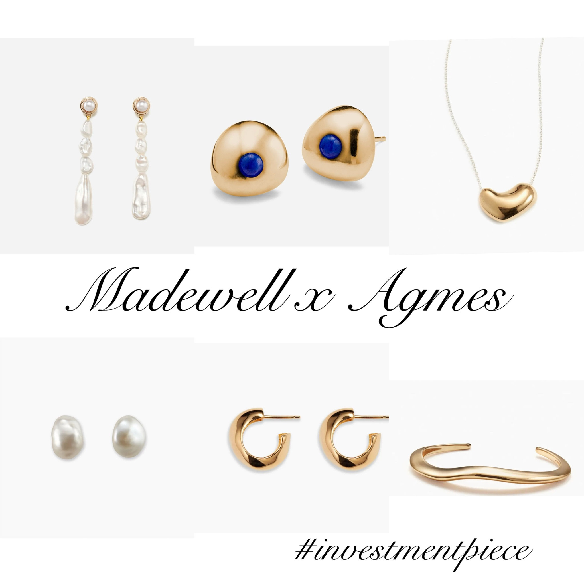From studs to dangles, necklaces and the chicest cuff. This jewelry collab between Agmes and @madewell is perfect for gifting and dazzling at all your parties (it counts as gifting if you gift yourself!) #investmentpiece 

#LTKStyleTip #LTKHoliday #LTKGiftGuide