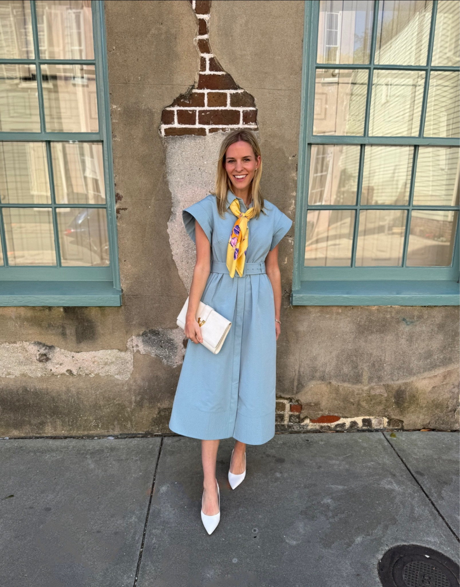Easter Sunday church outfit - luncheon - brunch - for and flare - church - dress - midi dress - belted dress 

#LTKshoecrush #LTKU #LTKstyletip