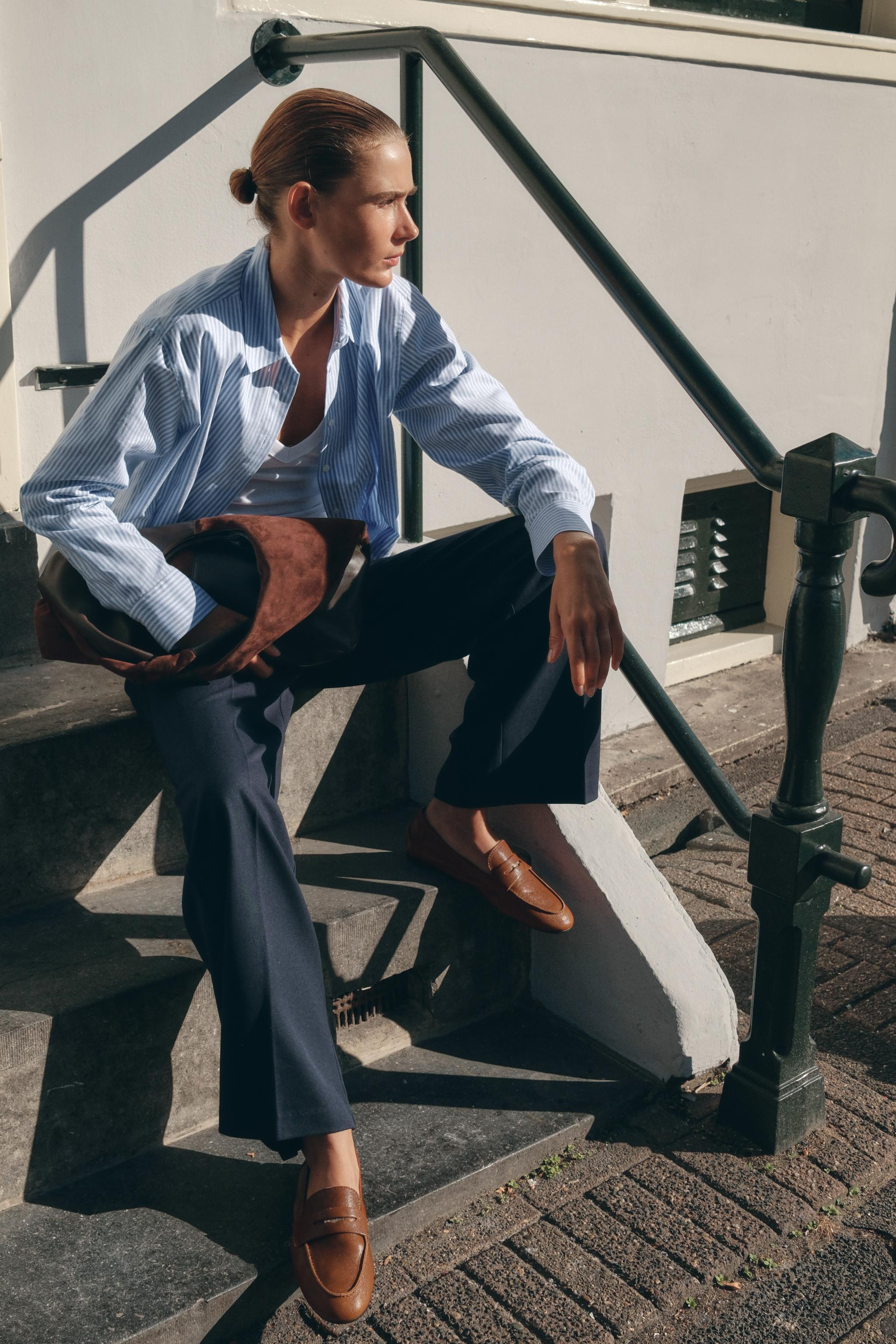 LEATHER PENNY LOAFERS | Zara US