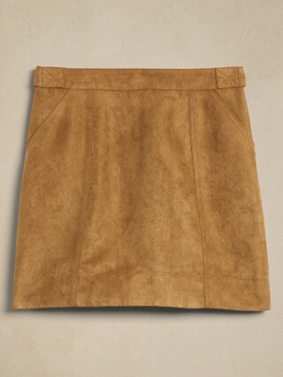 Vegan Suede Mini Skirt | Banana Republic Factory