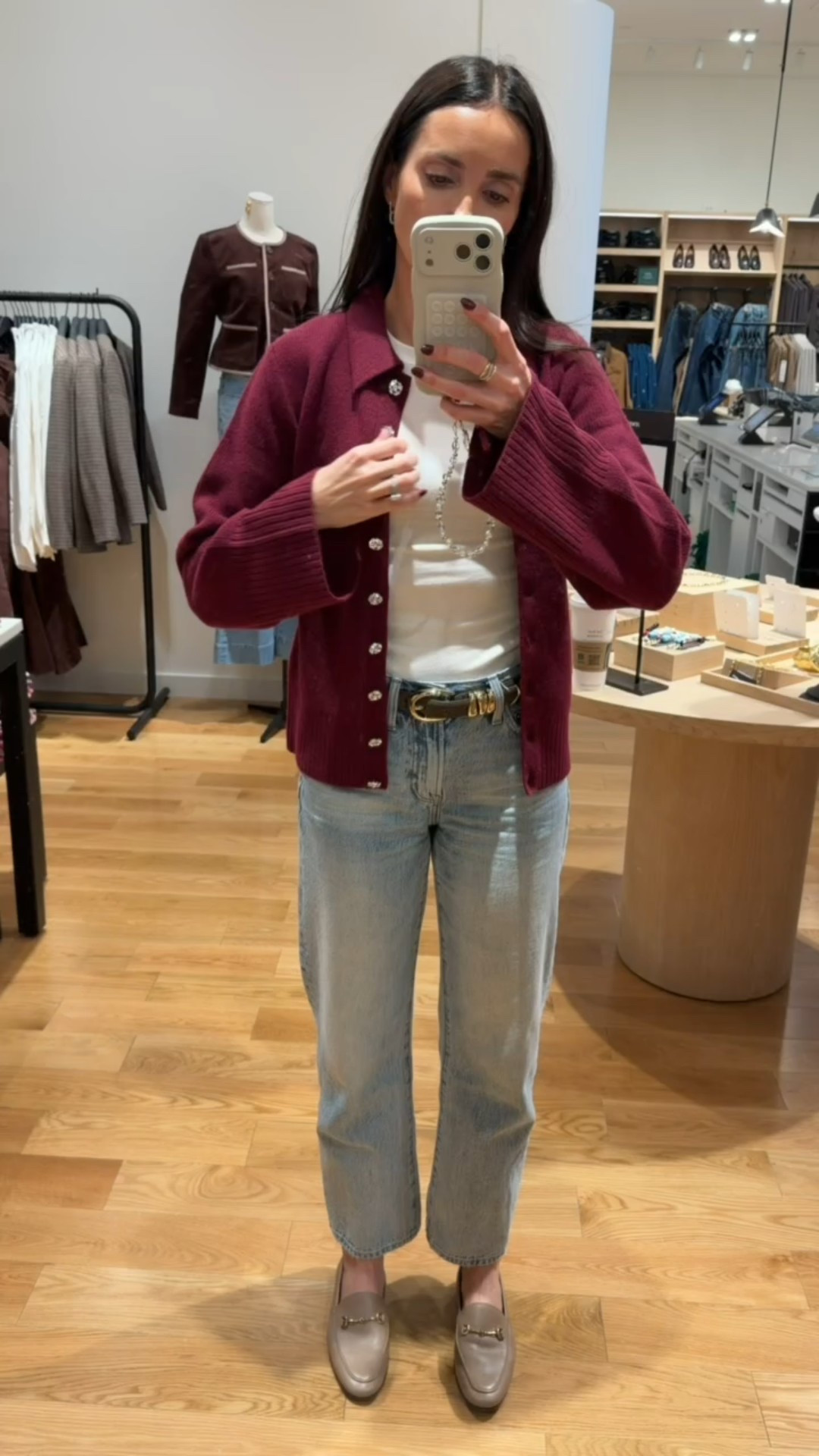 Been loving this wine red color this season!
Fall trends, sweater cardigan, layering piece, fall basics, annabrstylee

#LTKSeasonal #LTKOver40 #LTKStyleTip