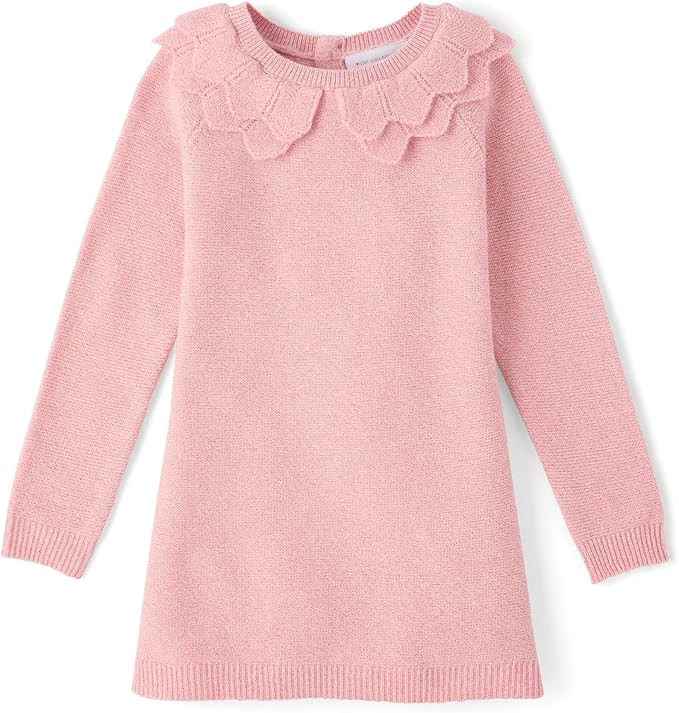 The Children's Place Baby and Toddler Girls' Long Sleeve Sweater Dress | Amazon (US)