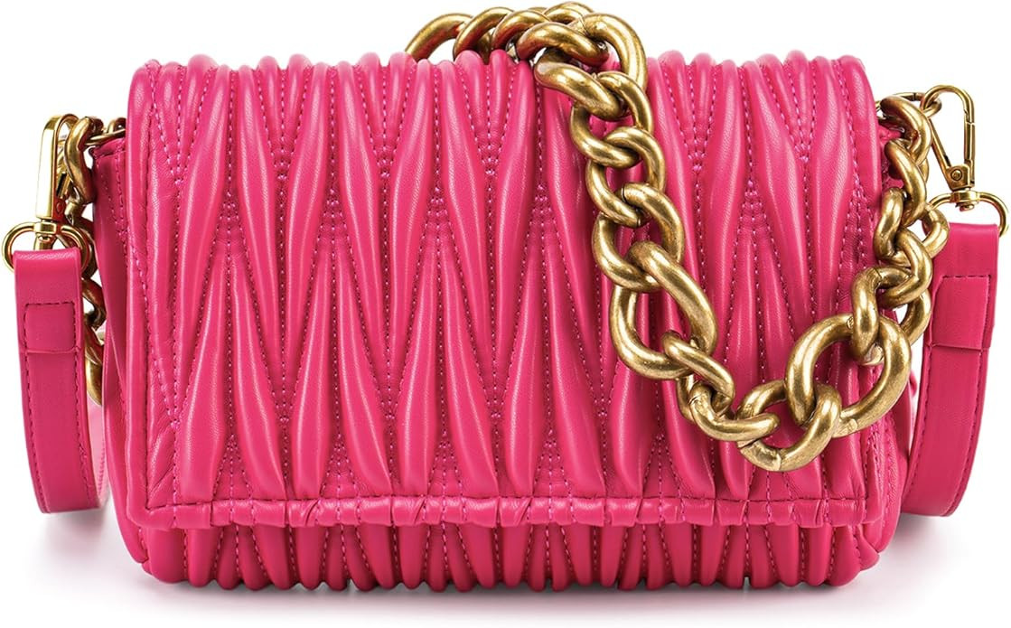 Montana West Quilted Handbags for Women Crossbody Bags Trendy Small Purses and Top Handle Handbag... | Amazon (US)