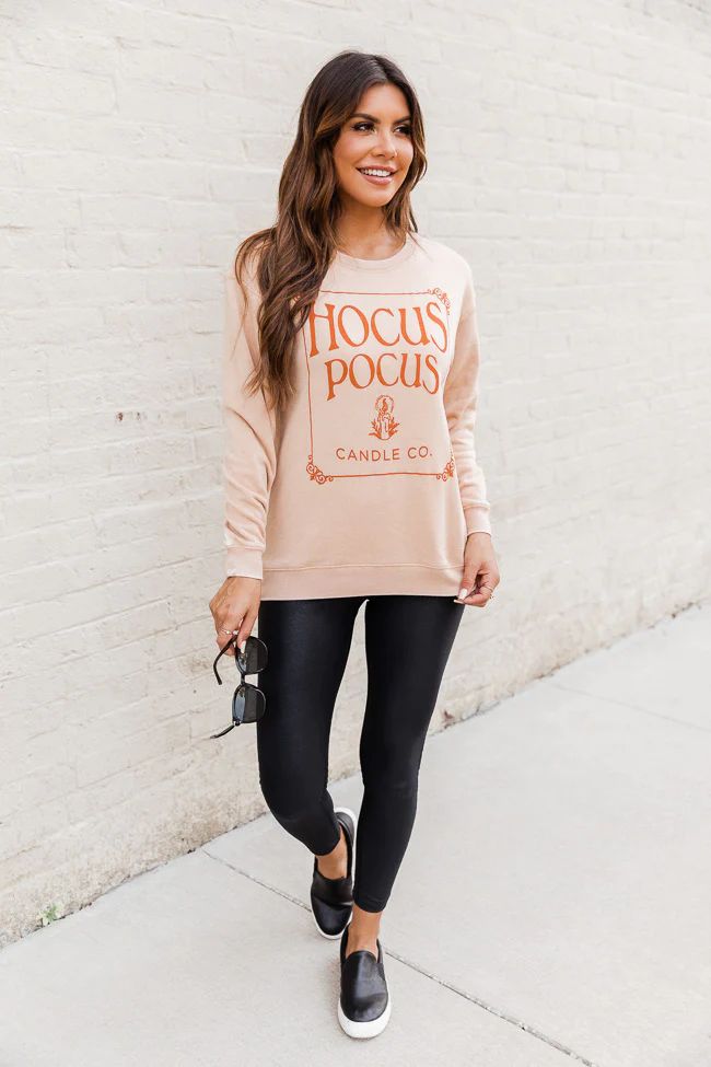Hocus Pocus Candle Co Gold Graphic Sweatshirt | Pink Lily
