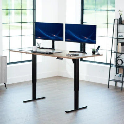 Vivo Electric Stand Up Desk Workstation | Wayfair North America