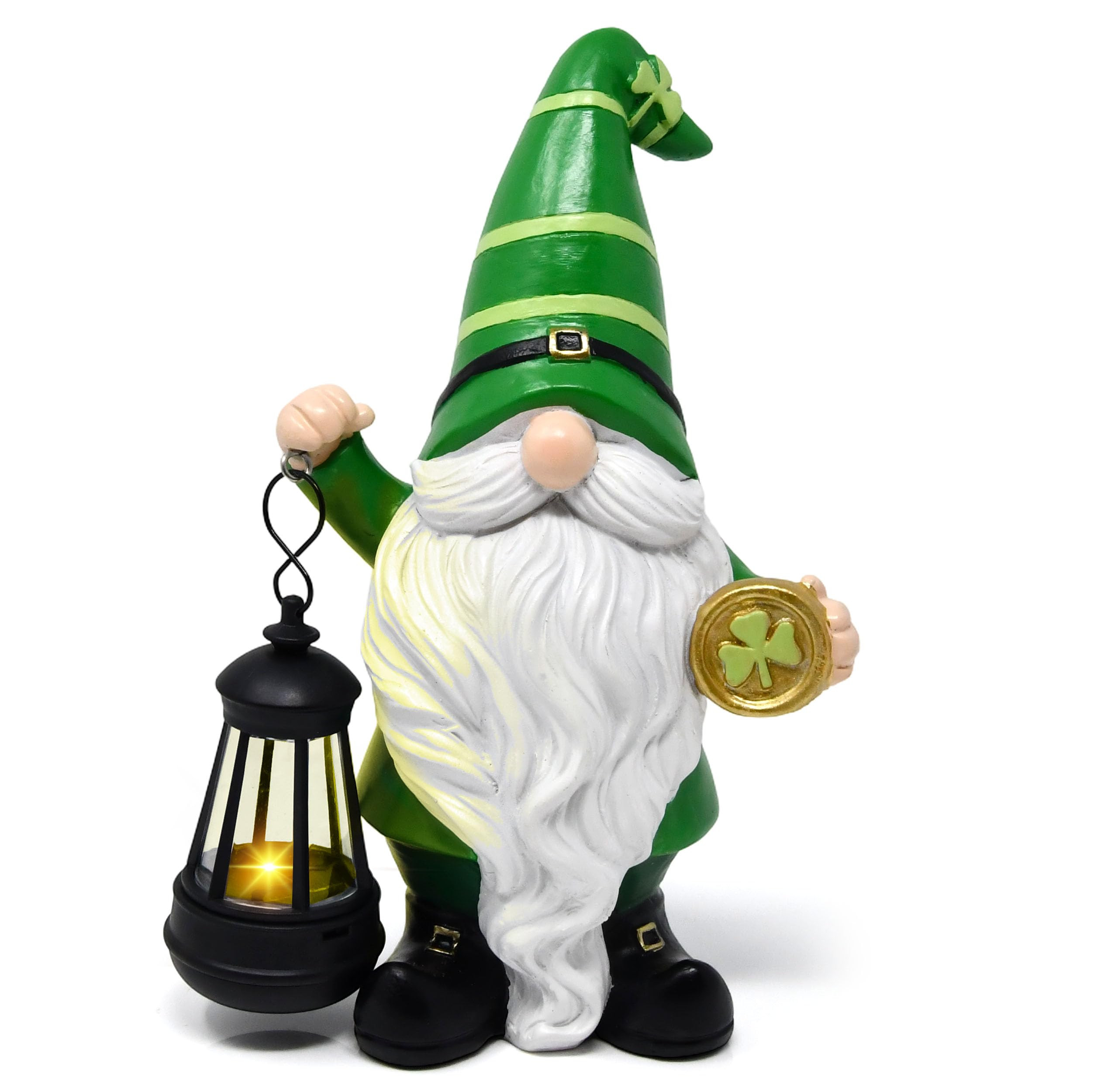 Gift Boutique St. Patrick’s Day Solar Light Up Gnome Outdoor Decoration – 8" Garden Leprechau... | Amazon (US)