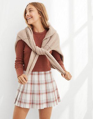 Aerie Class Act Pleated Skirt | American Eagle Outfitters (US & CA)