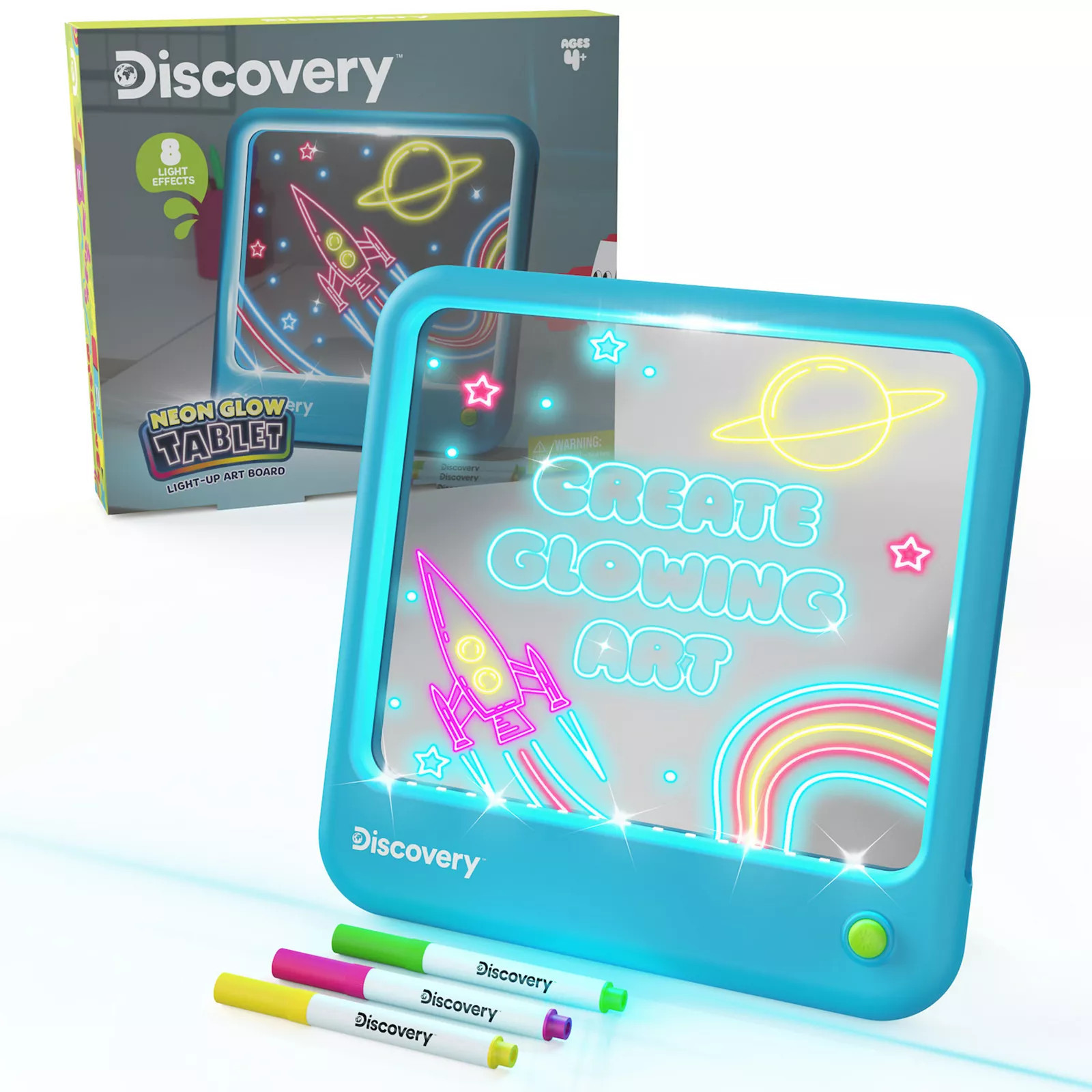 Discovery™ Neon Glow Tablet Light-Up Art Board, Blue | Kohl's