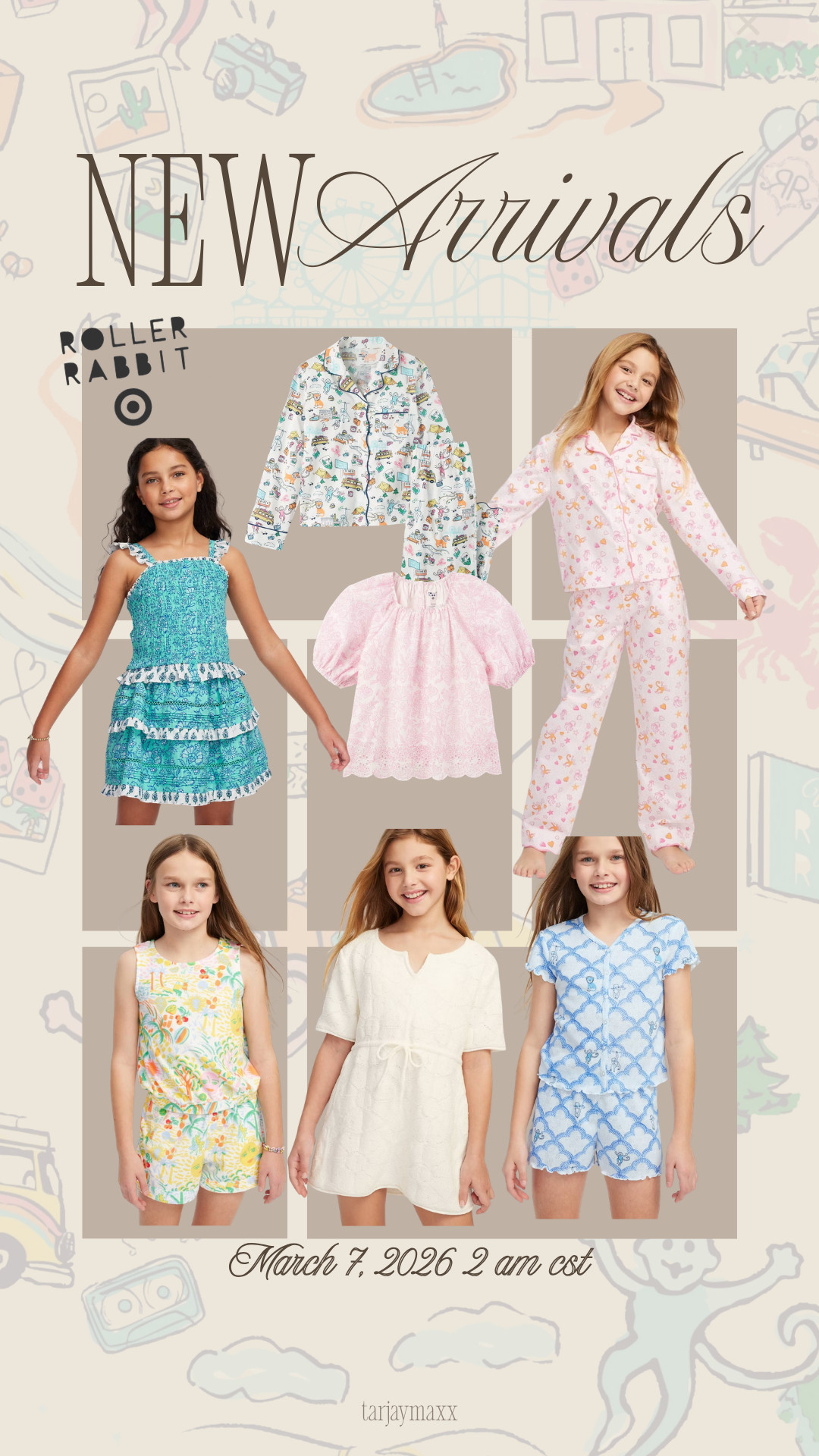 Okay but the kids + baby pieces from the Roller Rabbit x Target drop might be the cutest part. So many great finds for the kiddos! date night outfits, vacation outfits beach, spring outfits, easter basket stuffers, work outfits, spring dresses, resort wear 2026, rodeo outfit inspo, business casual workwear, country concert outfits, roller rabbit x target, target kids clothing, target baby clothes 

 #LTKootd #LTKBaby #LTKKids