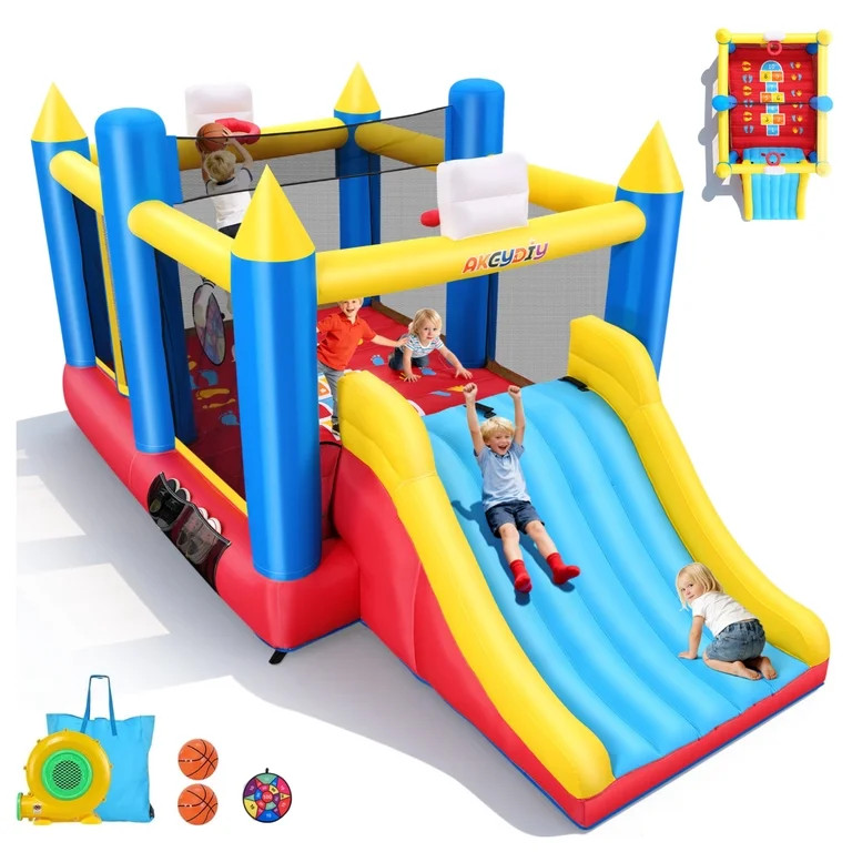 Adnoom Inflatable Bounce House for Big Kids 3~12, 15'x8' Large Bouncy House with 480w Blower, Ind... | Walmart (US)