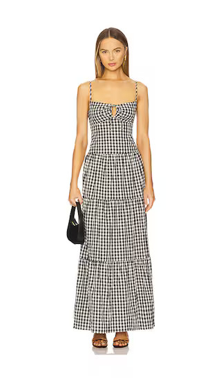 Lili Maxi Dress in Black & White | Revolve Clothing (Global)