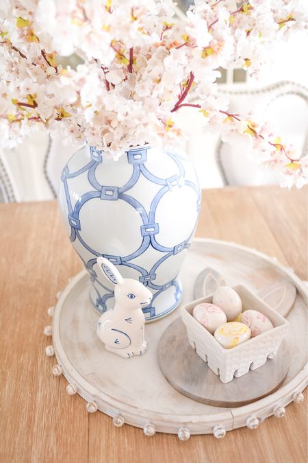 In spring home decor mode over here! Ceramic eggs & bunny are For Pete Sake Pottery. Everything else linked below 

#LTKSeasonal #LTKhome #LTKstyletip