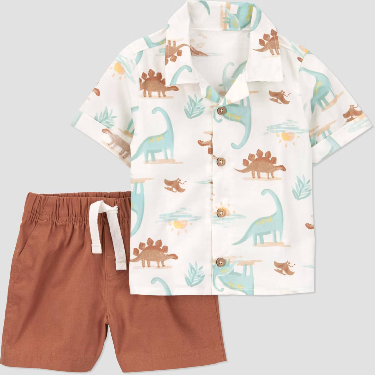 Carter's Just One You® Baby Boys' 2pc Button-Down Shirt & Shorts Set | Target