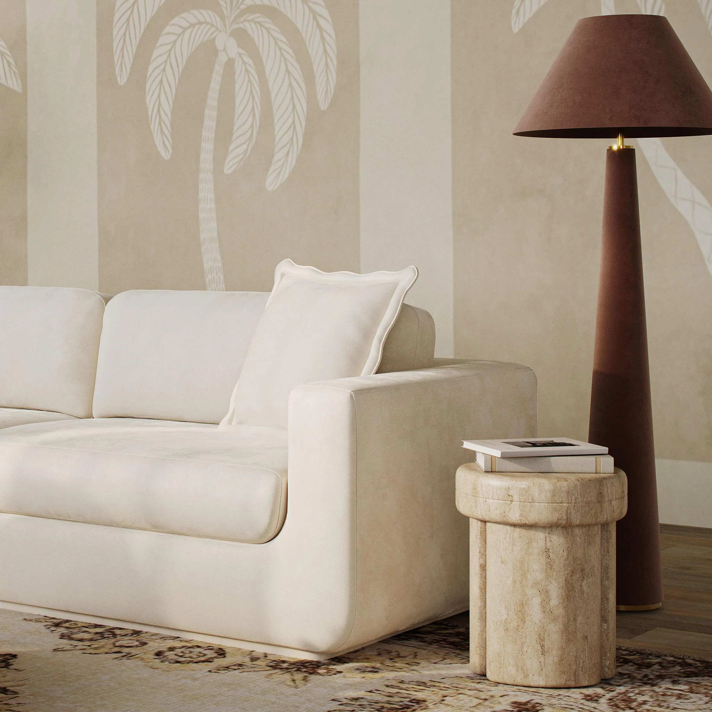 Graham Velvet Floor Lamp | TOV Furniture