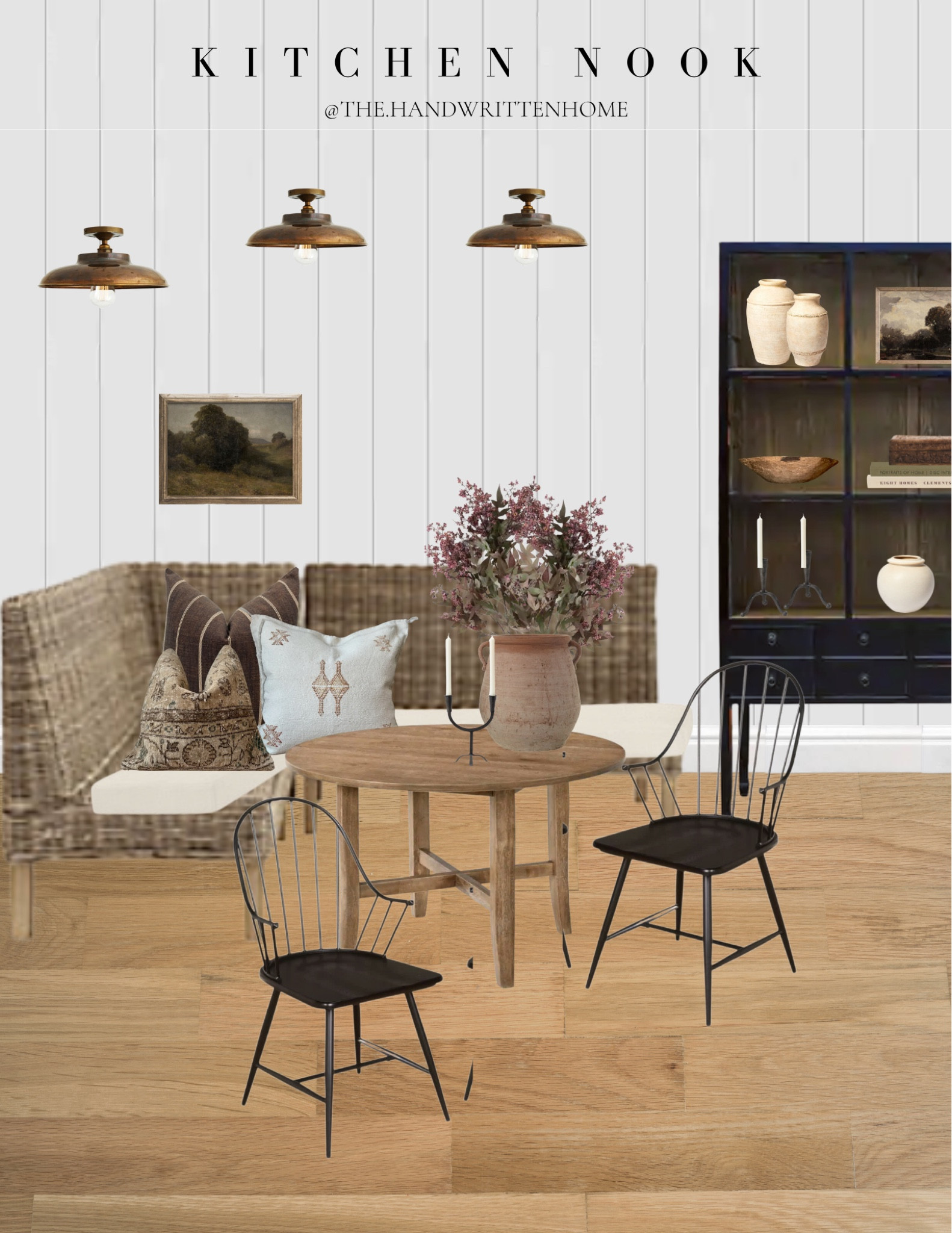Kitchen nook inspiration

Styled these Windsor back dining chairs with my favorite display hutch!

Amber interiors
McGee 
Kitchen mood board
Kitchen eat-in 
Corner bench 

#LTKhome #LTKsalealert #LTKstyletip