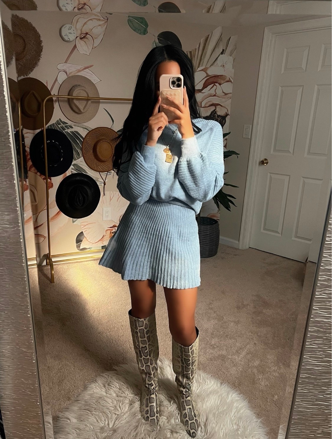 Knit sweater set is on sale for $45 today! It’s a newer and better version of mine. TTS! Looks way more expensive. 

#LTKPetite #LTKSaleAlert