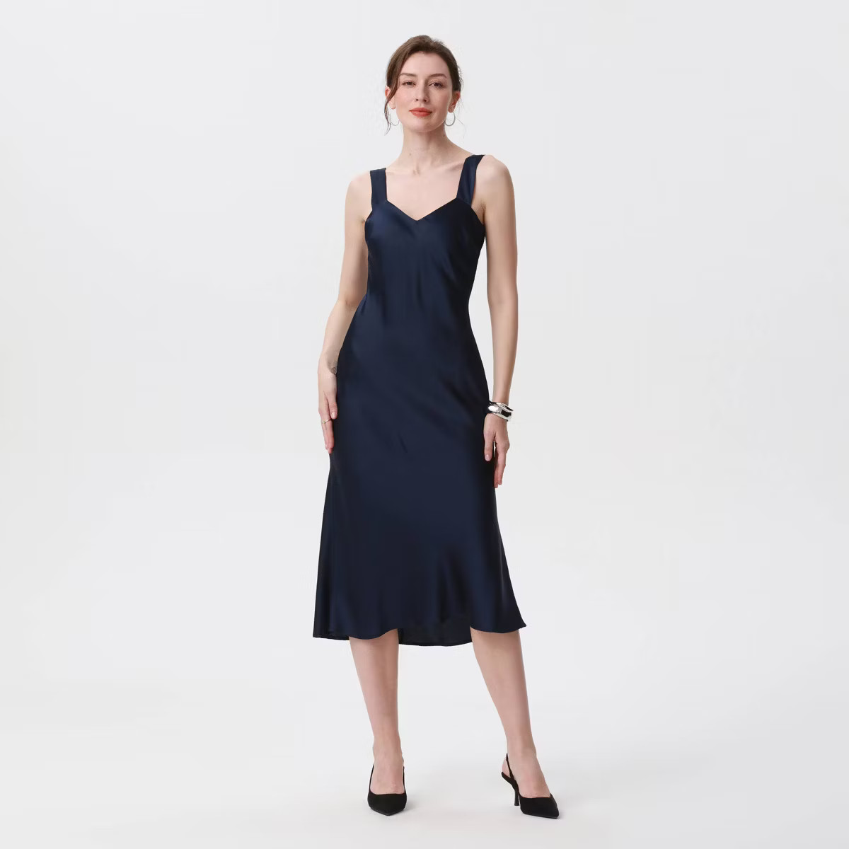 Women's Broad Strap Midi Slip Dress - A New Day™ | Target