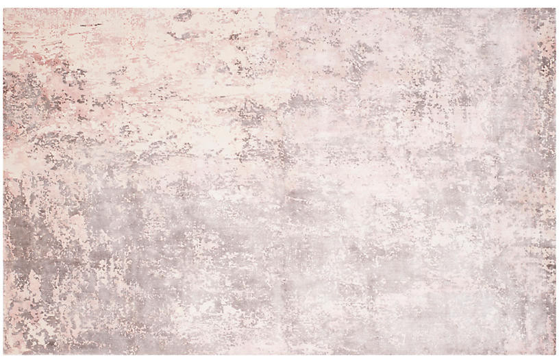 Jetty Rug, Pink/Ivory | One Kings Lane