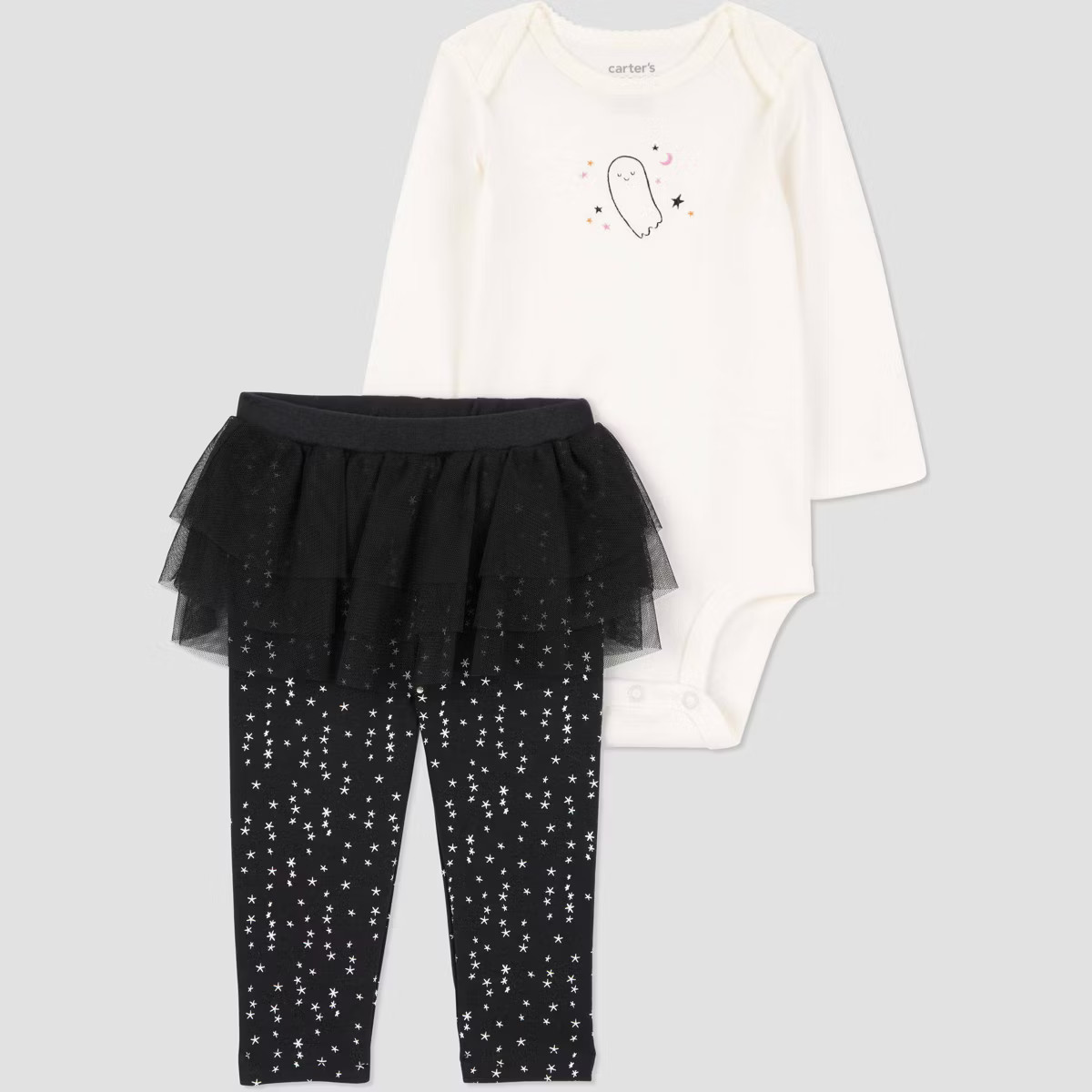 Carter's Just One You® Baby Girls' 2pc Ghost Tutu Set - Black/White | Target