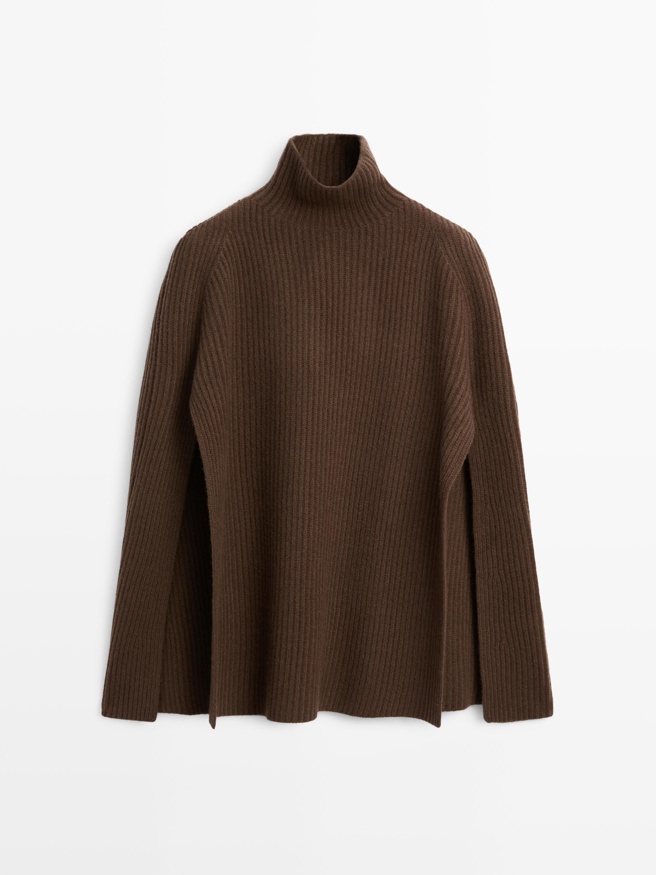 100% wool knitted coat | Massimo Dutti UK