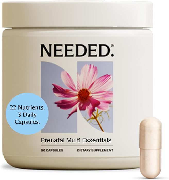 Needed. Multivitamin for Prenatal | Prenatal Multi Essentials Capsule - Pregnancy, Breastfeeding,... | Amazon (US)