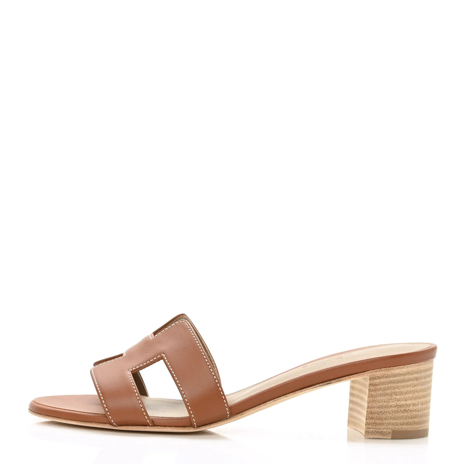 HERMES Calfskin Oasis Sandals 36 Gold | FASHIONPHILE (US)