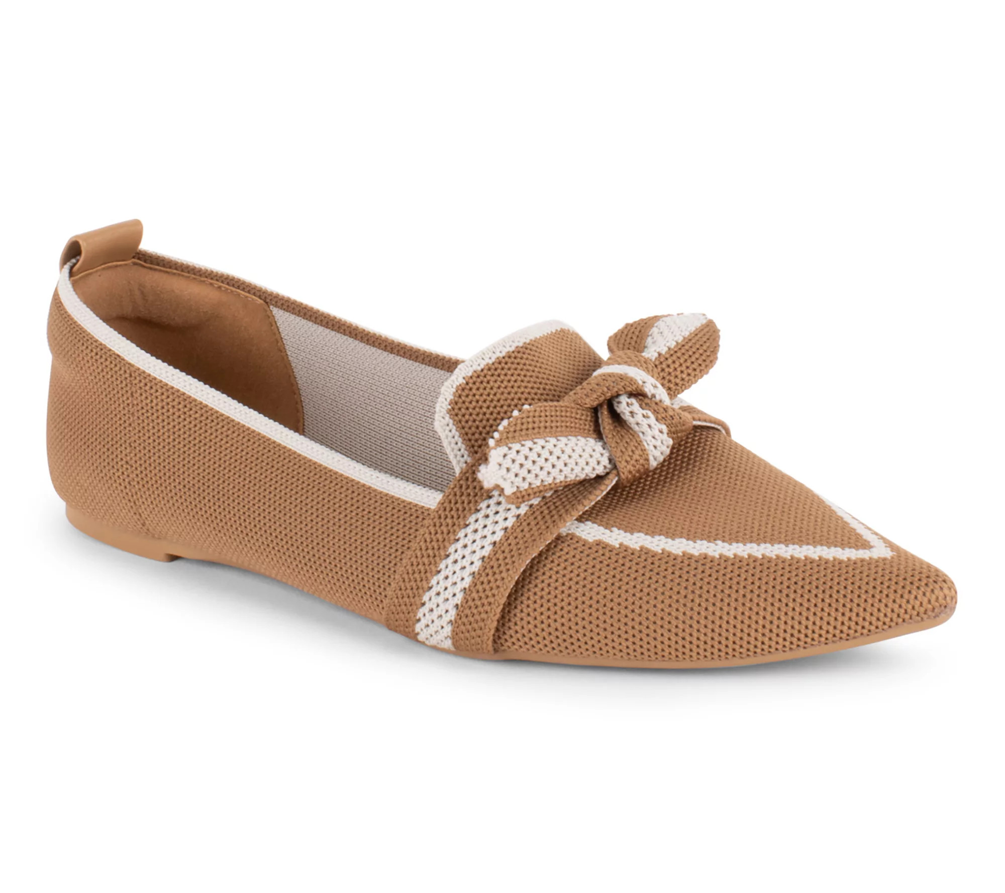 Tahari Contrast Detail Slip On Flat - Florentia - QVC.com | QVC