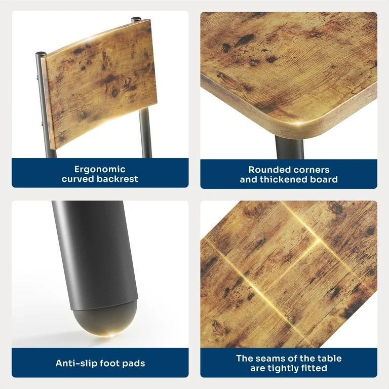 Noelse 63” Extendable Dining Table Set for 4-6 People, 7-Piece Dining Table Set for 6 People wi... | Walmart (US)