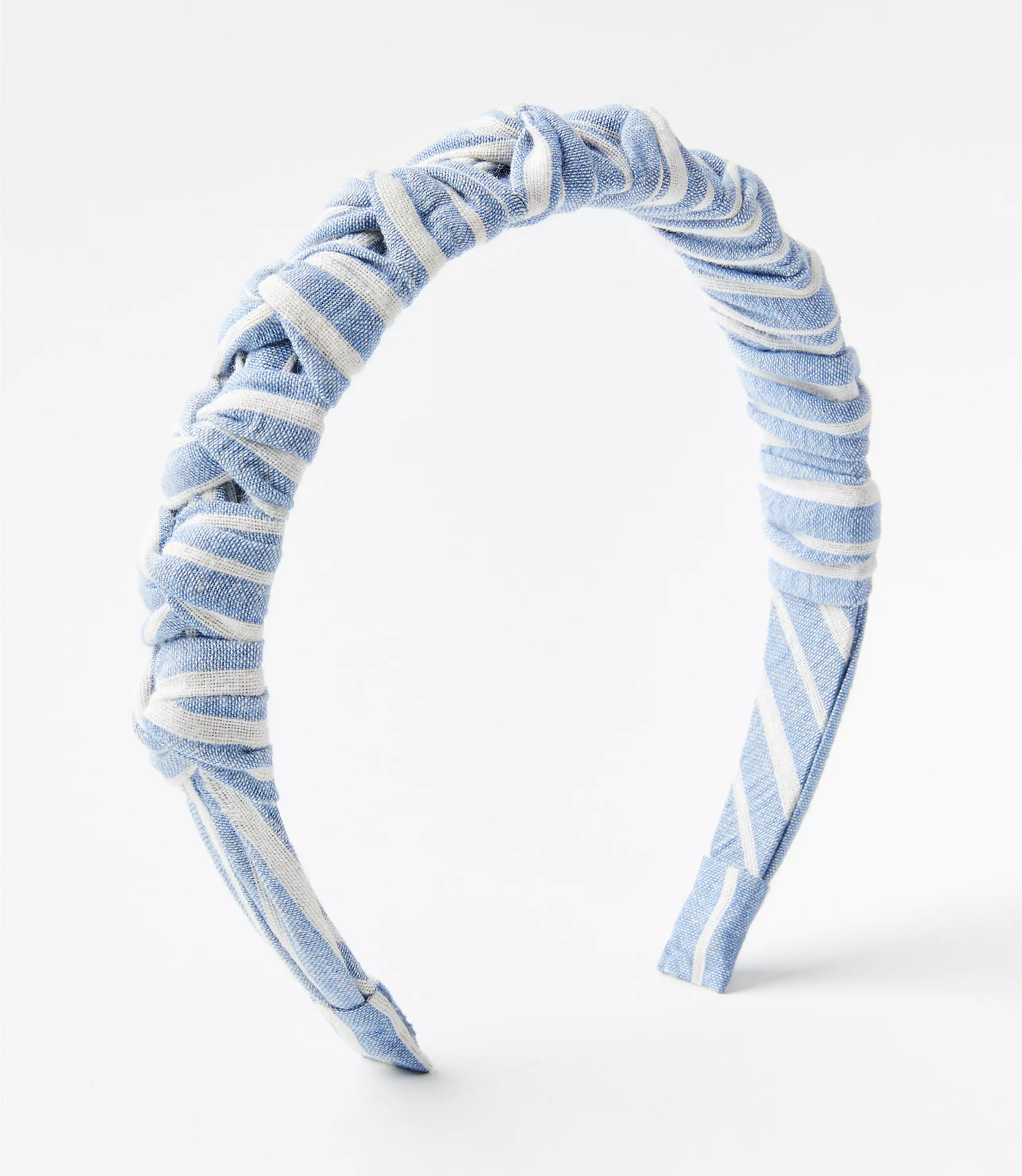 Chambray Ruched Headband | LOFT