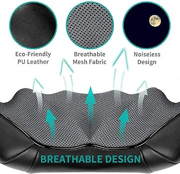 Shiatsu Neck and Back Massager with Soothing Heat, Nekteck Electric Deep Tissue 3D Kneading Massa... | Amazon (US)