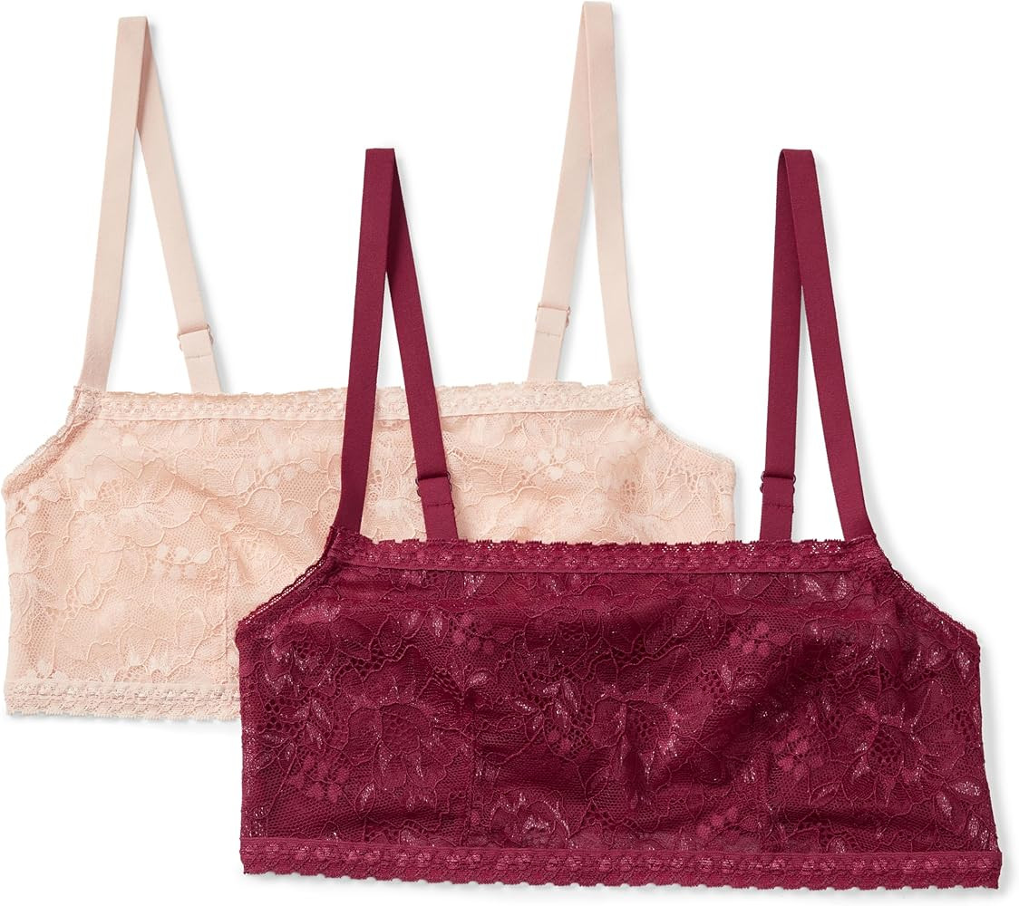 Amazon Essentials Women's Stretch All Over Lace Square Neck Bralette | Amazon (UK)