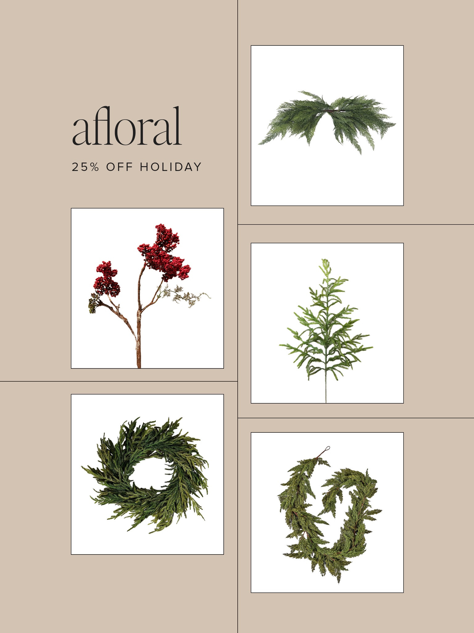 25% off afloral holiday collection 🌲

#LTKSeasonal #LTKHome #LTKSaleAlert