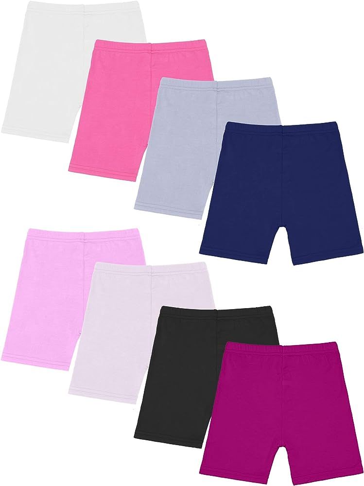 Resinta 8 Pack Black Dance Shorts Girls Bike Short Breathable and Safety 8 Color | Amazon (US)