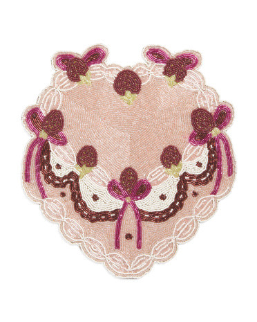 Heart Cake Beaded Placemat | Marshalls
