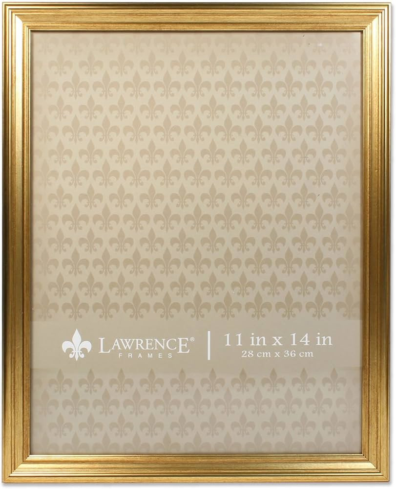 Lawrence Frames 536211 11x14 Sutter Burnished Gold Picture Frame | Amazon (US)