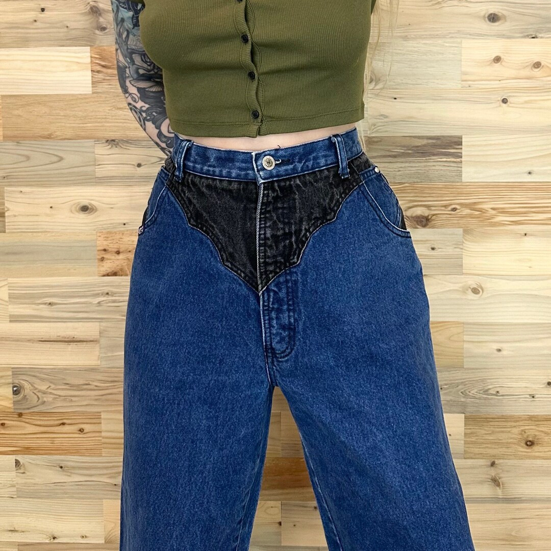 Vintage Blaze Western Two Tone Jeans / Size 30 31 | Etsy (US)