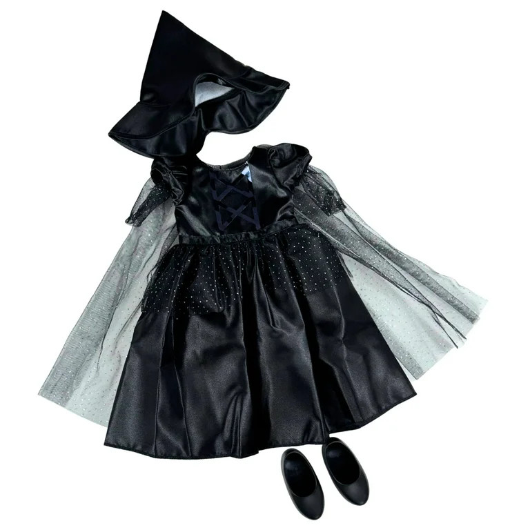 My Life As Wizard of Oz Wicked Witch Fashion Set for 18-inch Doll, 4 Pieces Included, Black Color | Walmart (US)