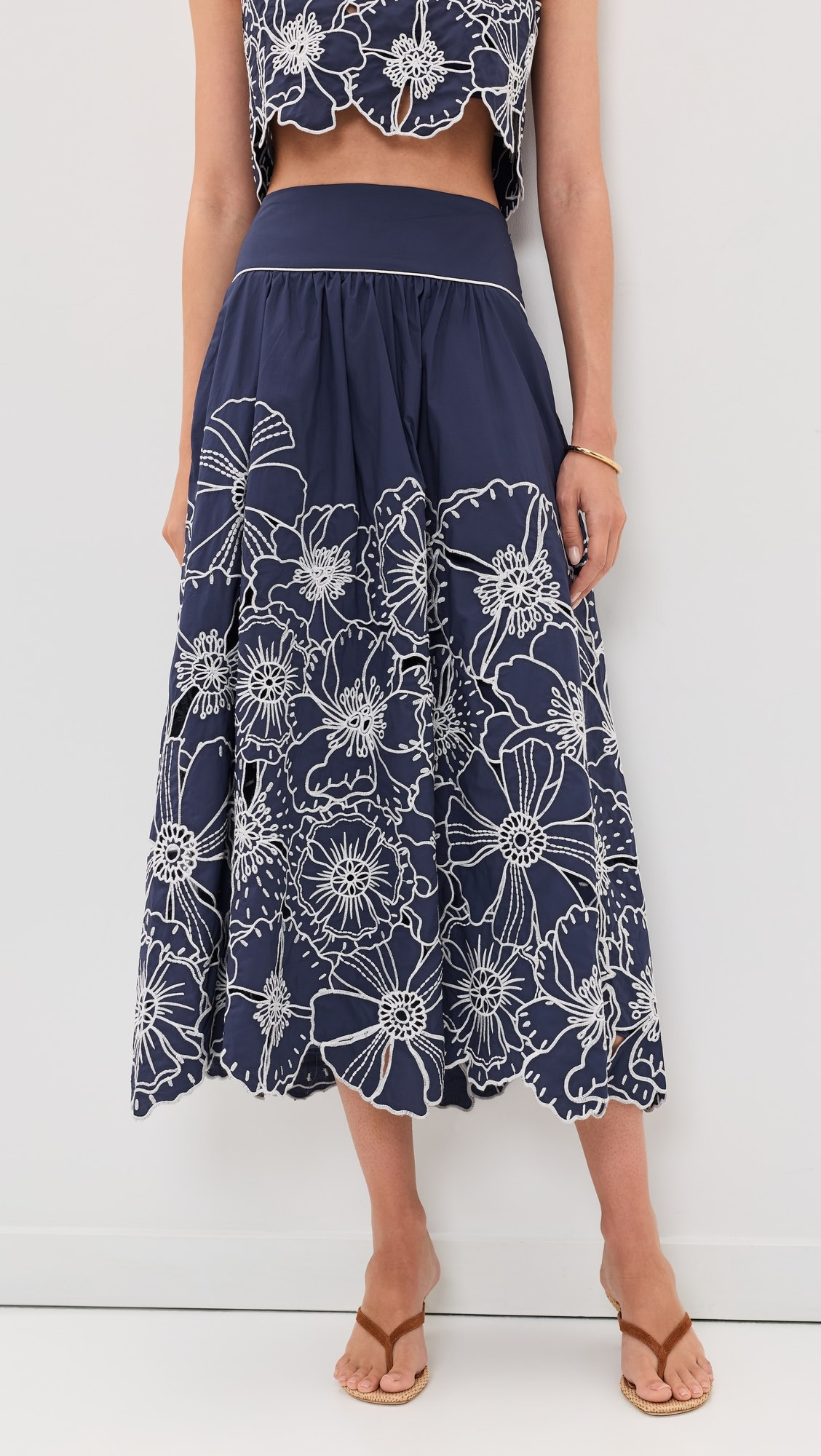 Flowers Richelieu Blue Skirt | Shopbop